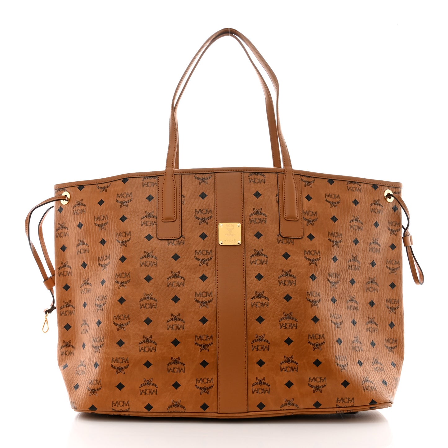 Visetos Large Liz Reversible Shopper Tote Cognac