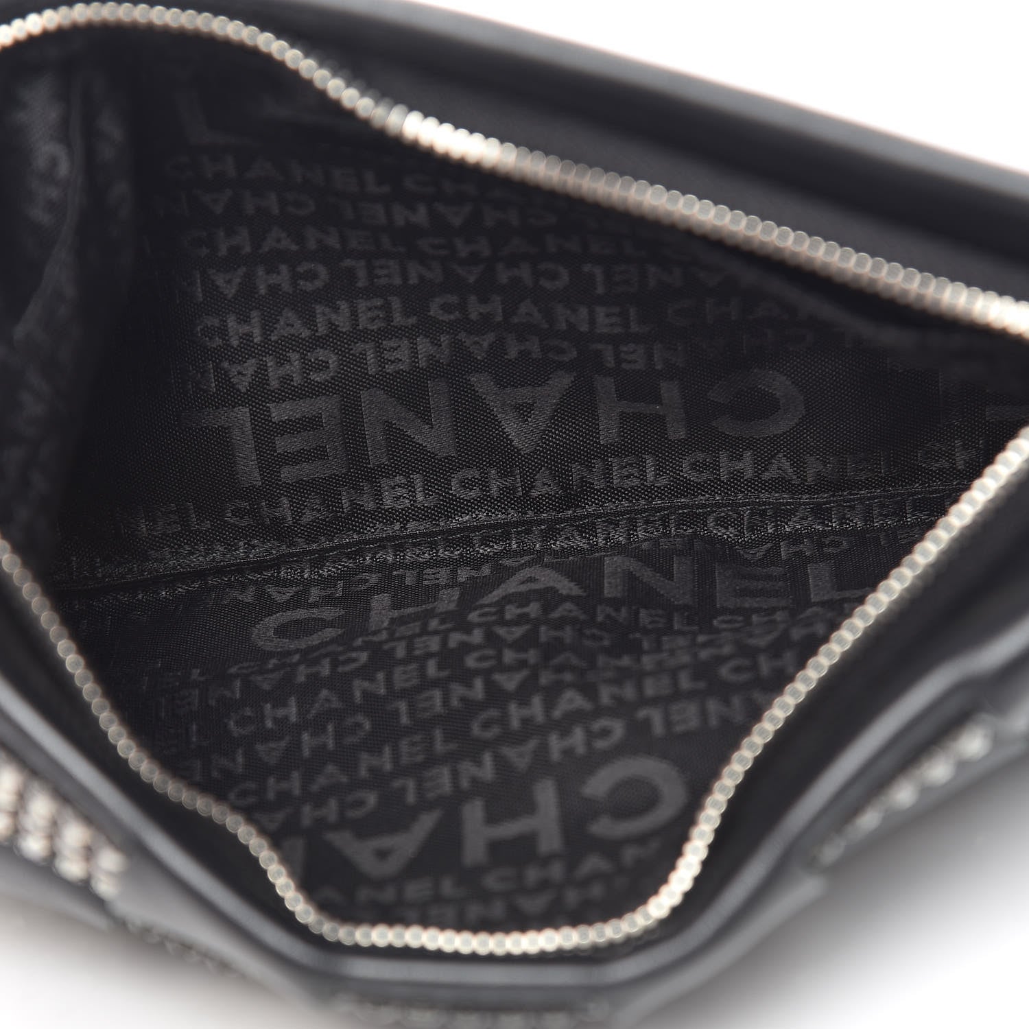 Chanel Lambskin Crystal Wristlet Black 5 of 14