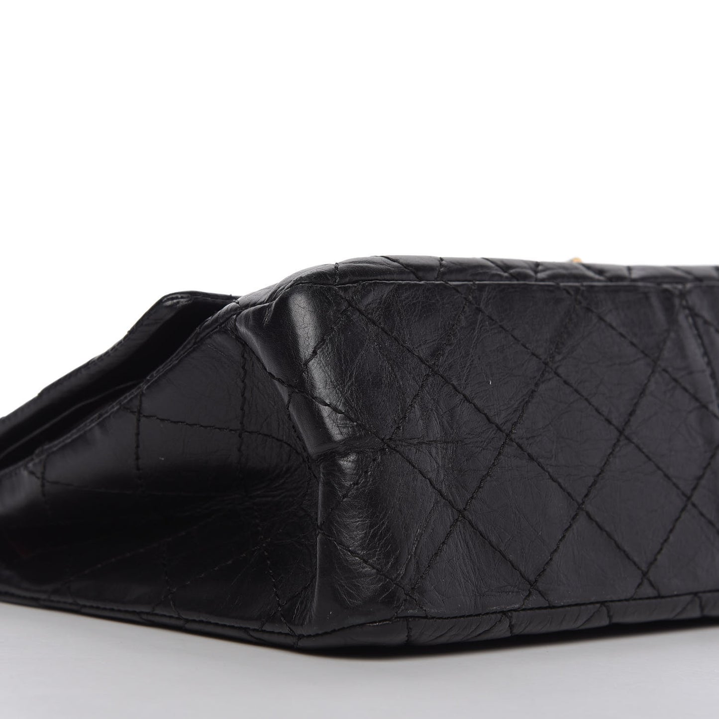 Aged Calfskin Quilted 2.55 Reissue 226 Flap Black