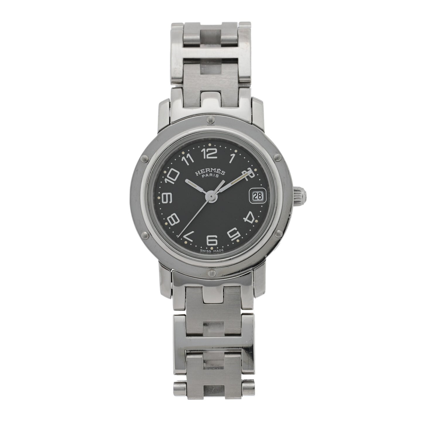 Stainless Steel 24mm Clipper Quartz Watch Grey