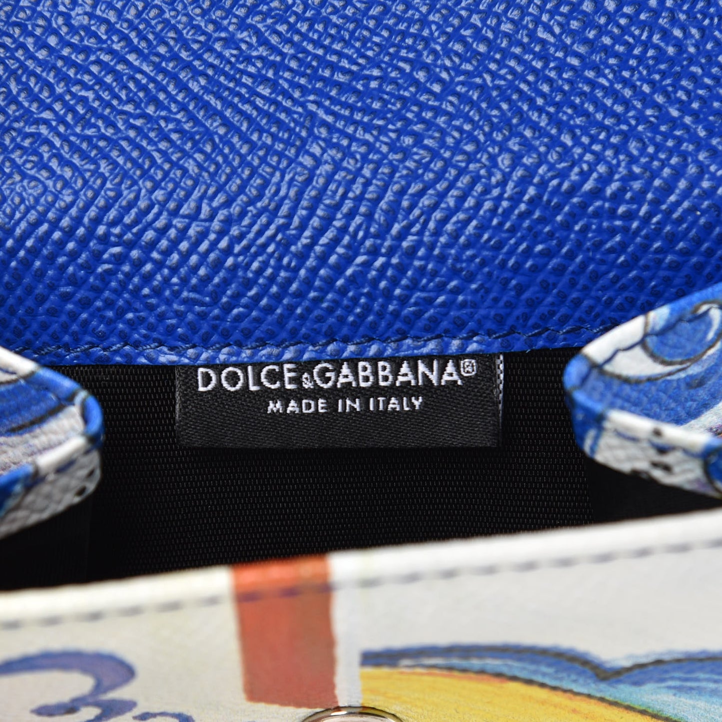Dauphine Majolica Print French Flap Wallet Multicolor
