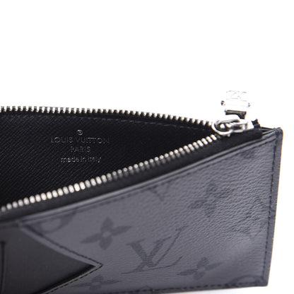 Louis Vuitton Reverse Monogram Eclipse Taiga Coin Card Holder 6 of 6