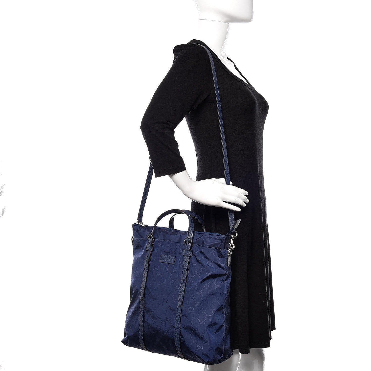 Gucci Nylon Monogram Medium Vertical Tote Tide 2 of 10