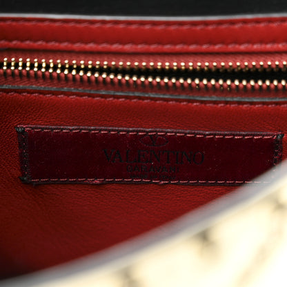 Valentino Garavani Metallic Wrinkled Lambskin Medium Rockstud Spike Shoulder Bag Mekong 6 of 10