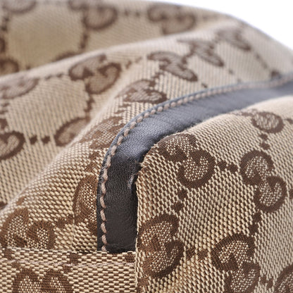 Gucci Monogram Large D Gold Hobo Dark Brown 9 of 11