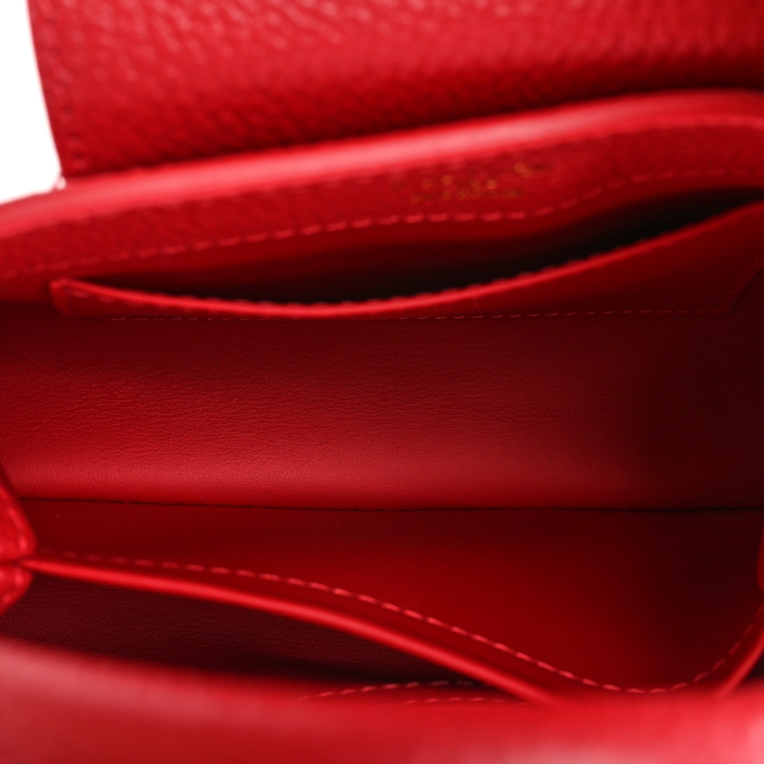 Louis Vuitton Taurillon Mini Capucines Scarlet 6 of 9