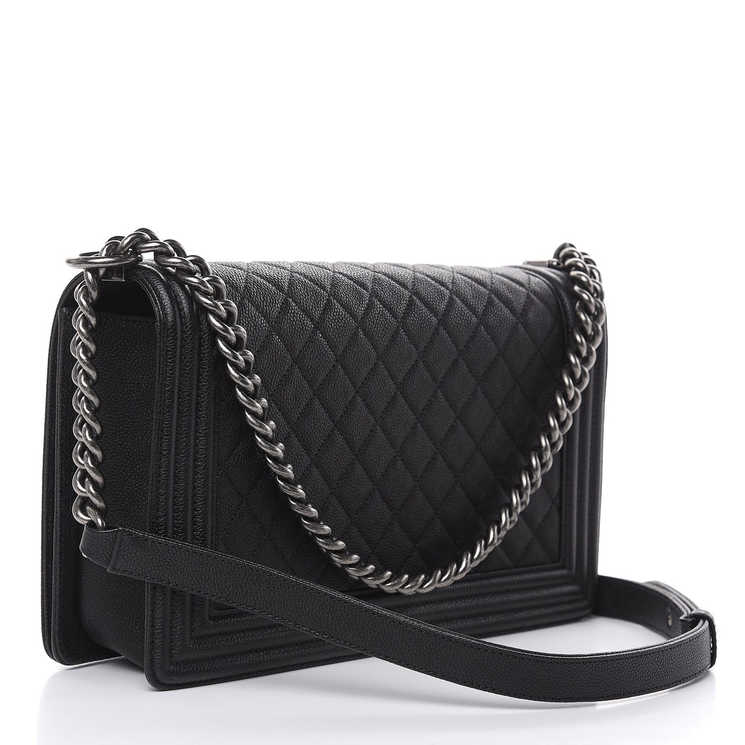 Chanel Caviar Quilted New Medium Boy Flap Black 3 of 10