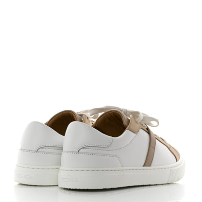Hermes Calfskin Day Sneakers 37.5 Multicolor White 4 of 8