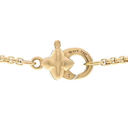 David Yurman 18K Yellow Gold Diamond Station Necklace 4 of 5