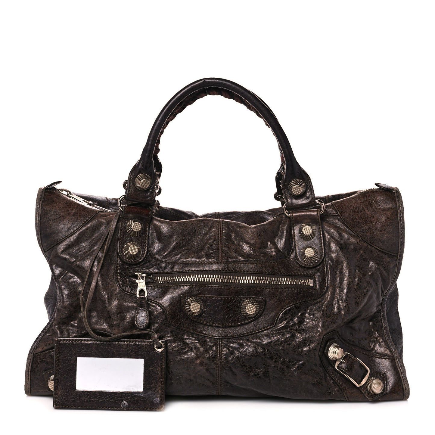 Agneau Giant 21 Gold Hardware Work Charbon
