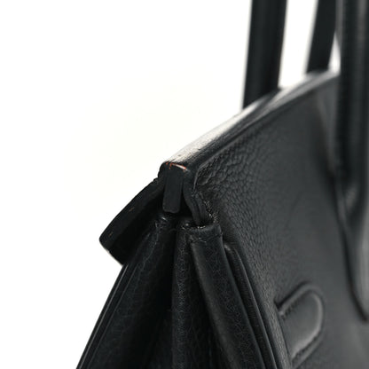 Hermes Taurillon Clemence Birkin 35 Black 13 of 15