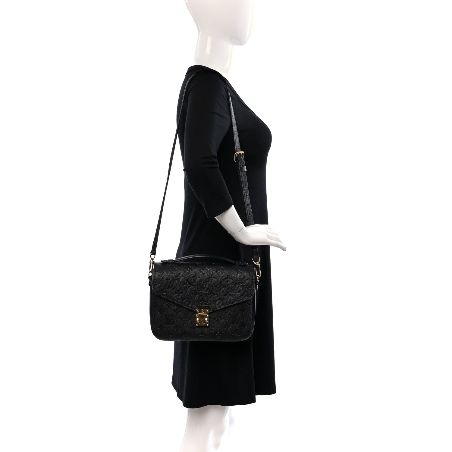 Louis Vuitton Empreinte Pochette Metis Black 2 of 8