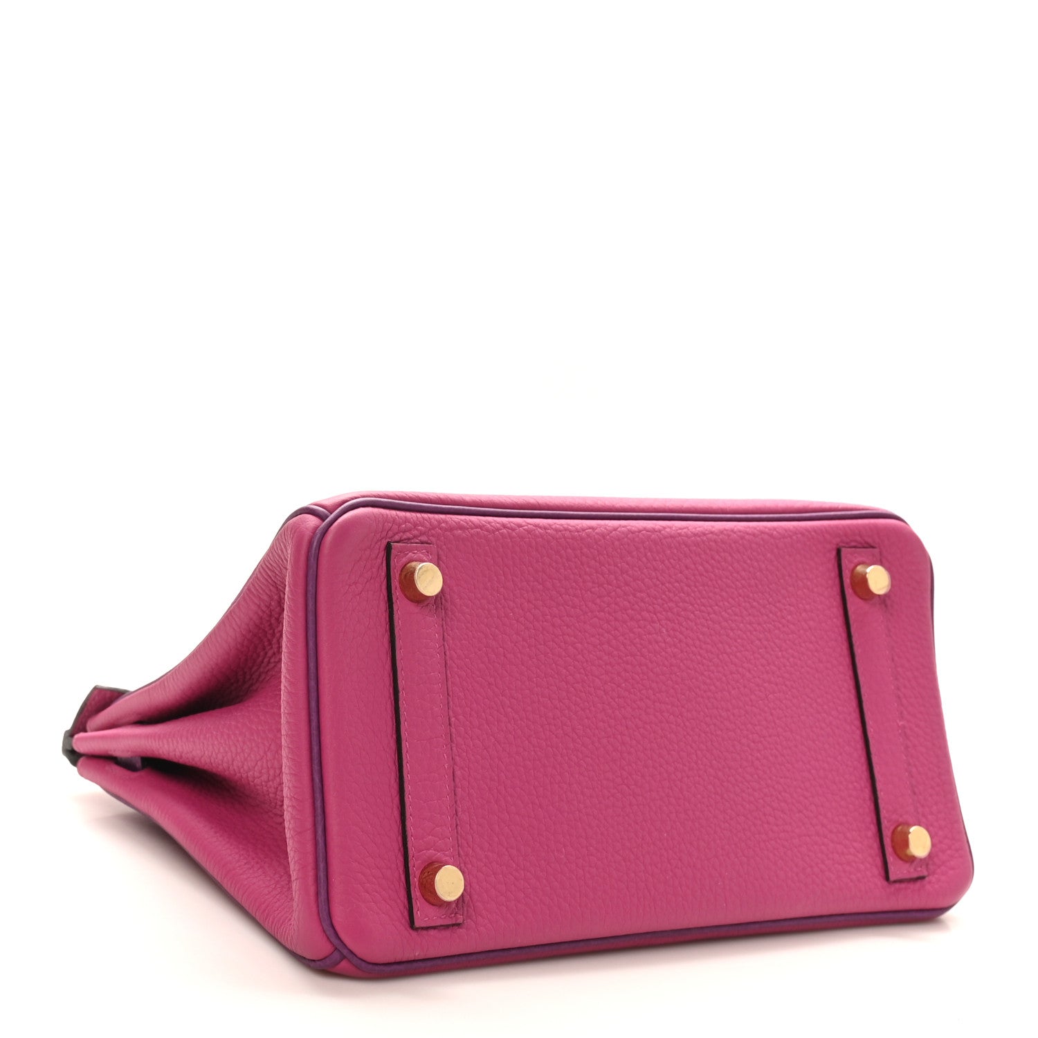 Hermes Togo Horseshoe Birkin 25 Rose Pourpre Cassis 4 of 11