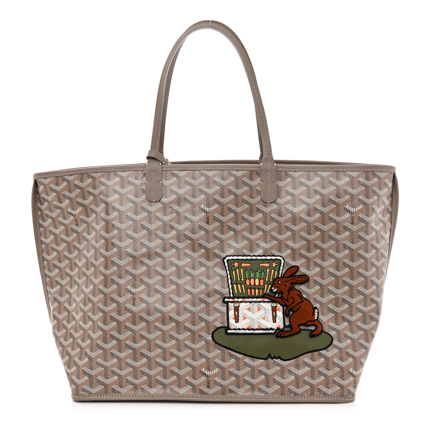 Goyardine Reversible Bunny Anjou GM Grey