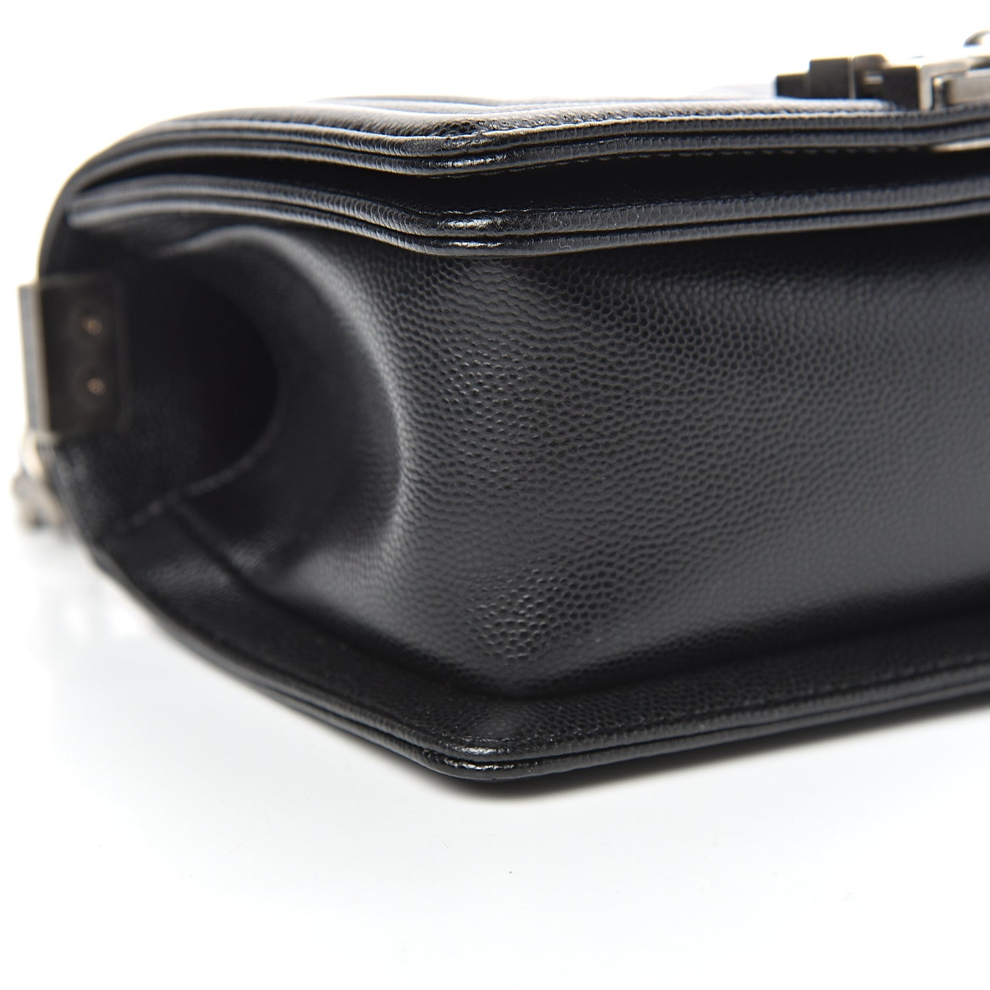 Caviar Quilted Small Boy Flap Black