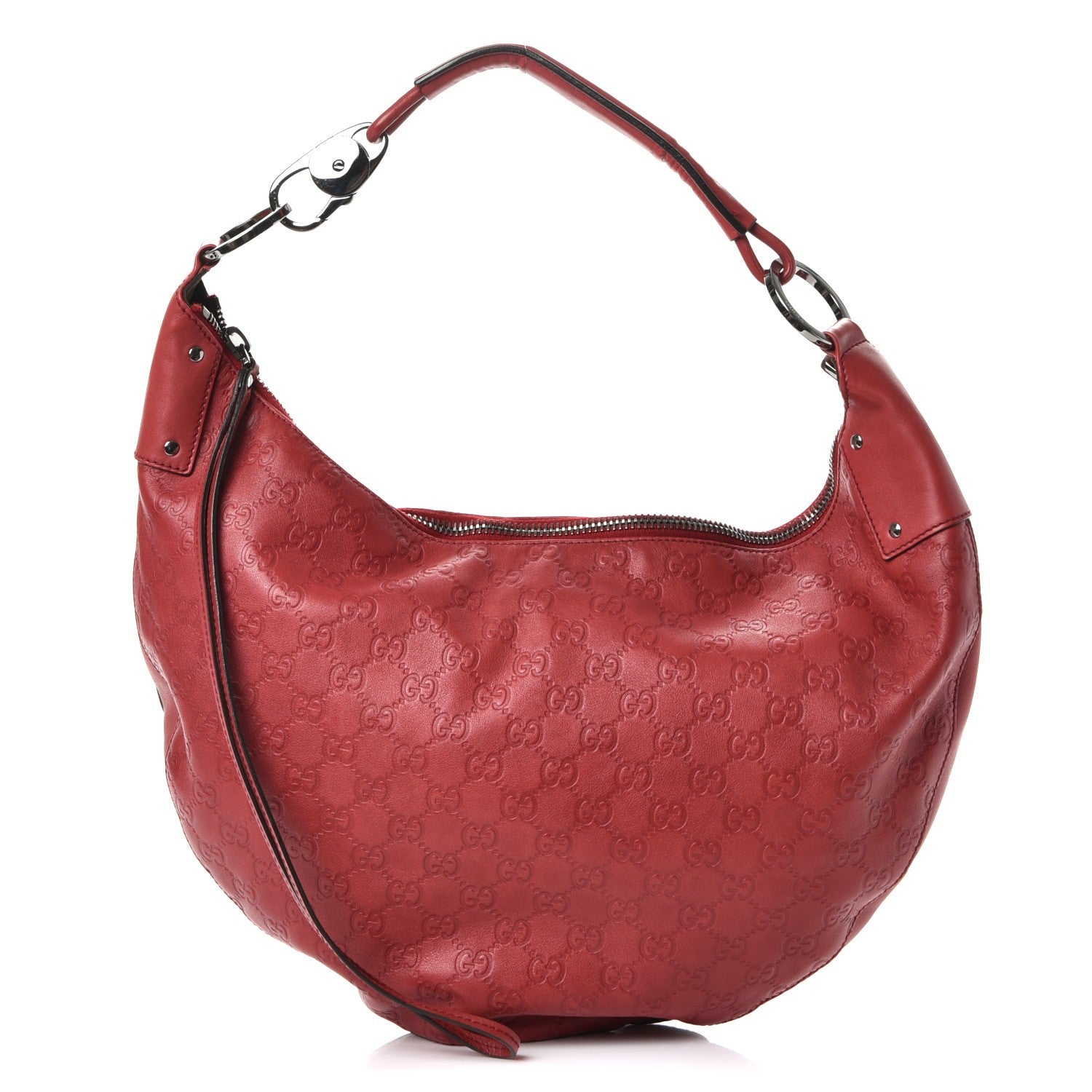 Gucci Guccissima Hobo Red 1 of 8