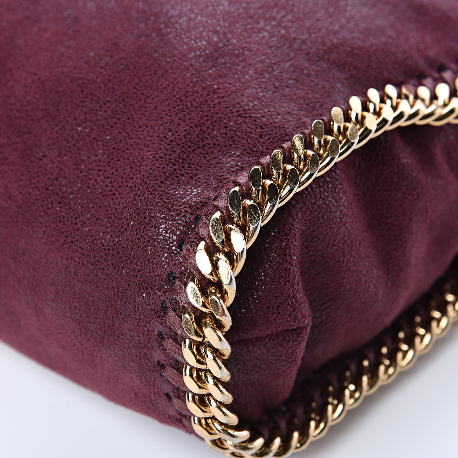 Stella McCartney Shaggy Deer Falabella Fold Over Tote Burgundy 12 of 14