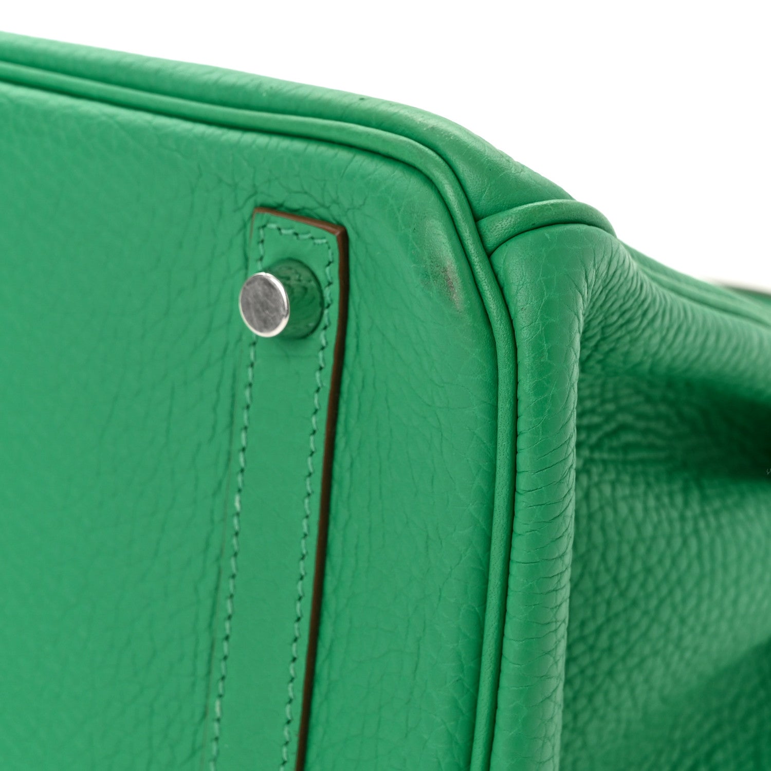 Hermes Taurillon Clemence Birkin 30 Menthe 11 of 14