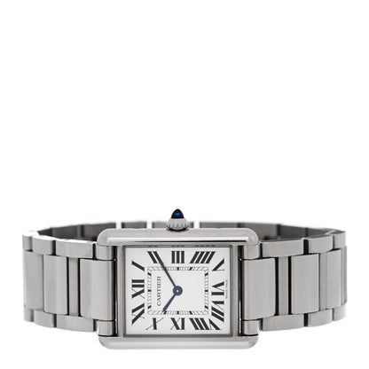 Cartier Stainless Steel 25mm Must de Cartier Tank Quartz Watch 2 of 5