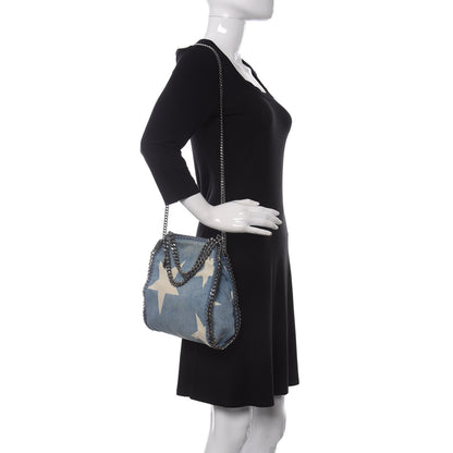 Stella McCartney Denim Mini Star Falabella Tote Blue 3 of 10