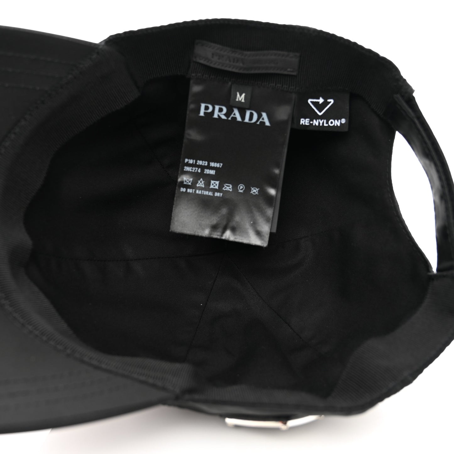 Re-Nylon Mens Baseball Cap M Black