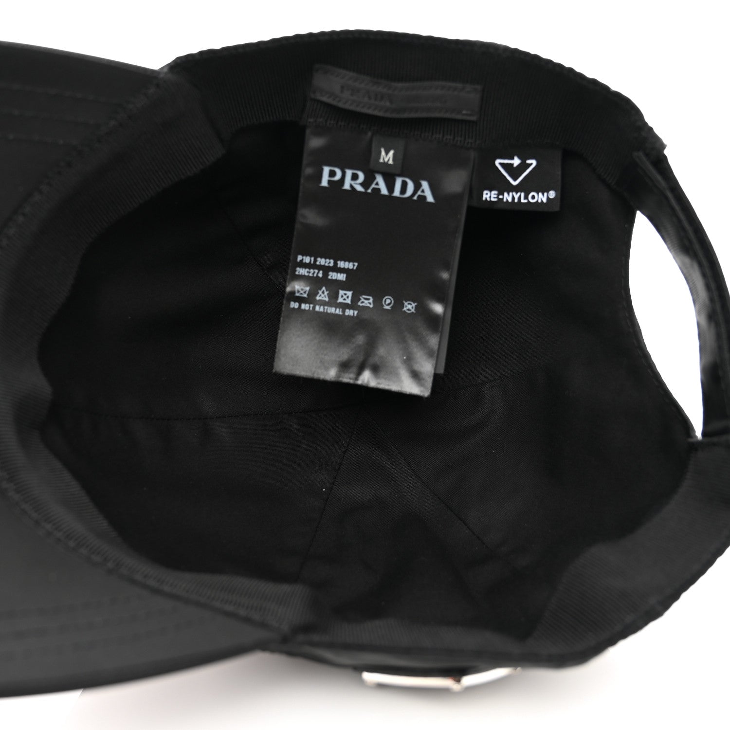 Prada Re-Nylon Mens Baseball Cap M Black 6 of 7