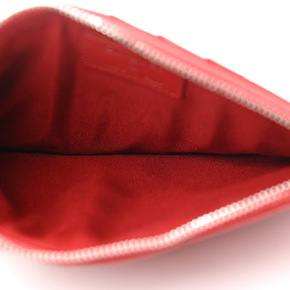 Chanel Caviar Quilted Classic Flat Wallet Pouch Red 5 of 9