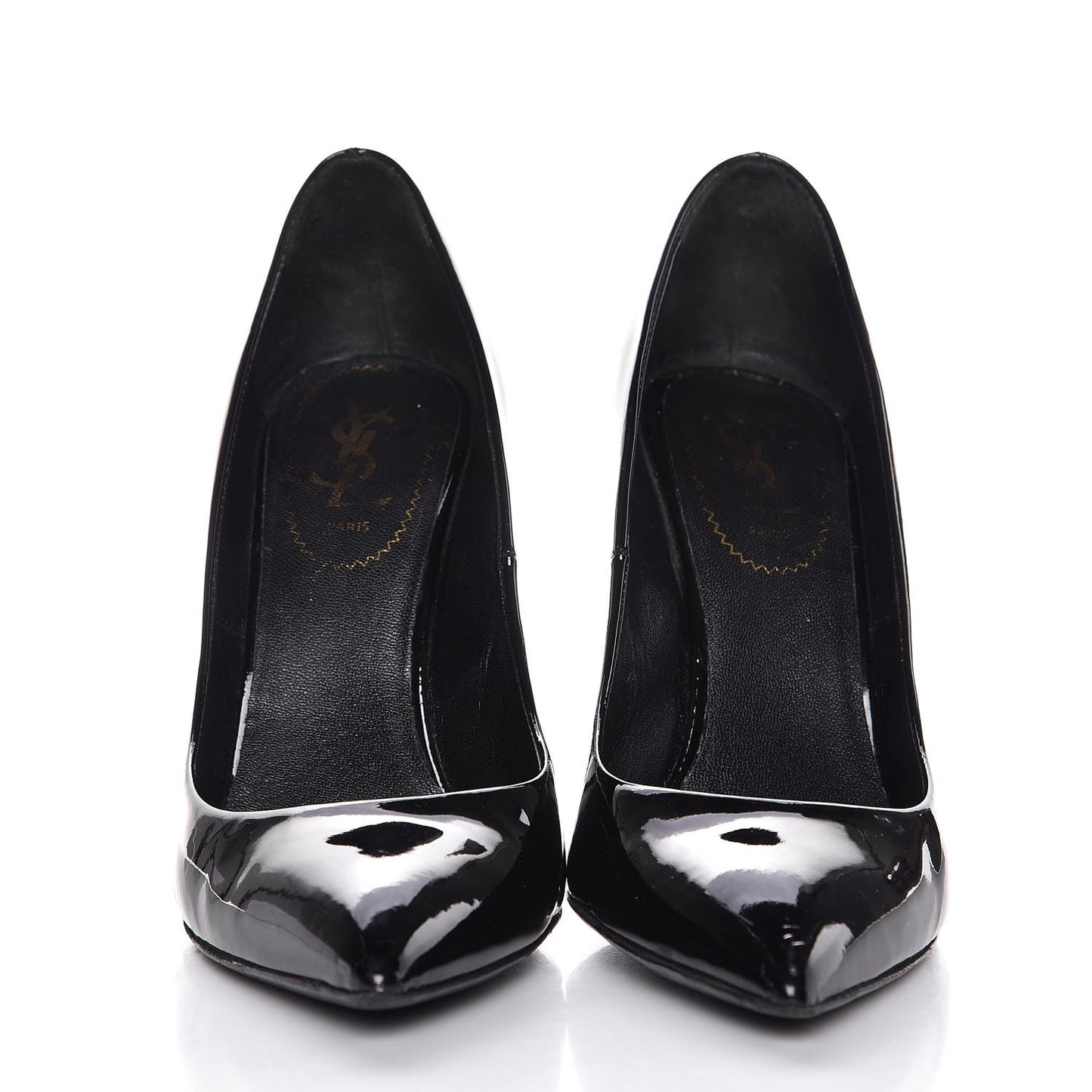 Patent Calfskin Clara Pumps 38.5 Black