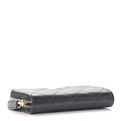 Chanel Caviar Quilted Zip Coin Purse Black 4 of 7