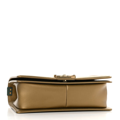 Chanel Metallic Patent Calfskin Quilted Medium Boy Flap Gold 4 of 9