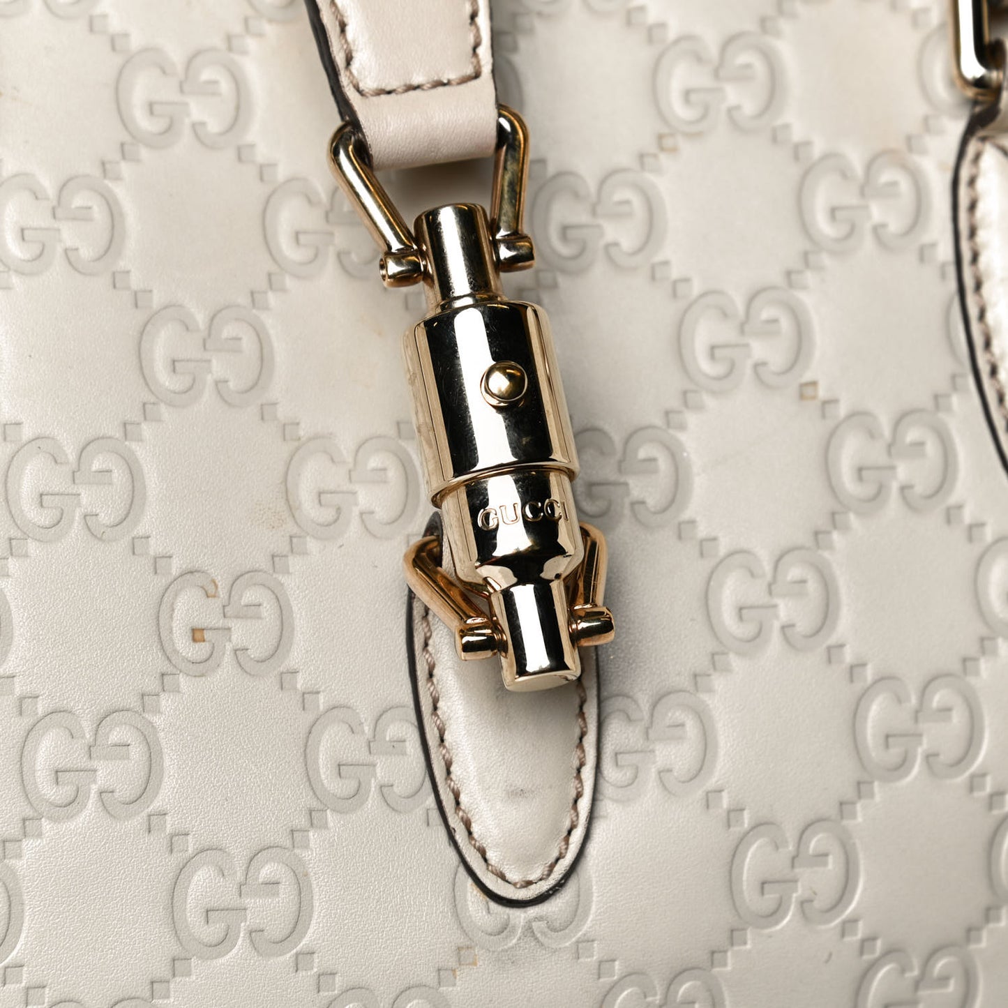 Guccissima Piston Tote Off White