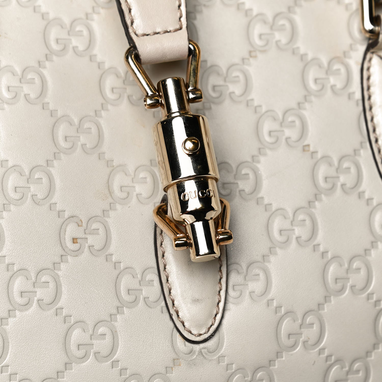 Gucci Guccissima Piston Tote Off White 10 of 15