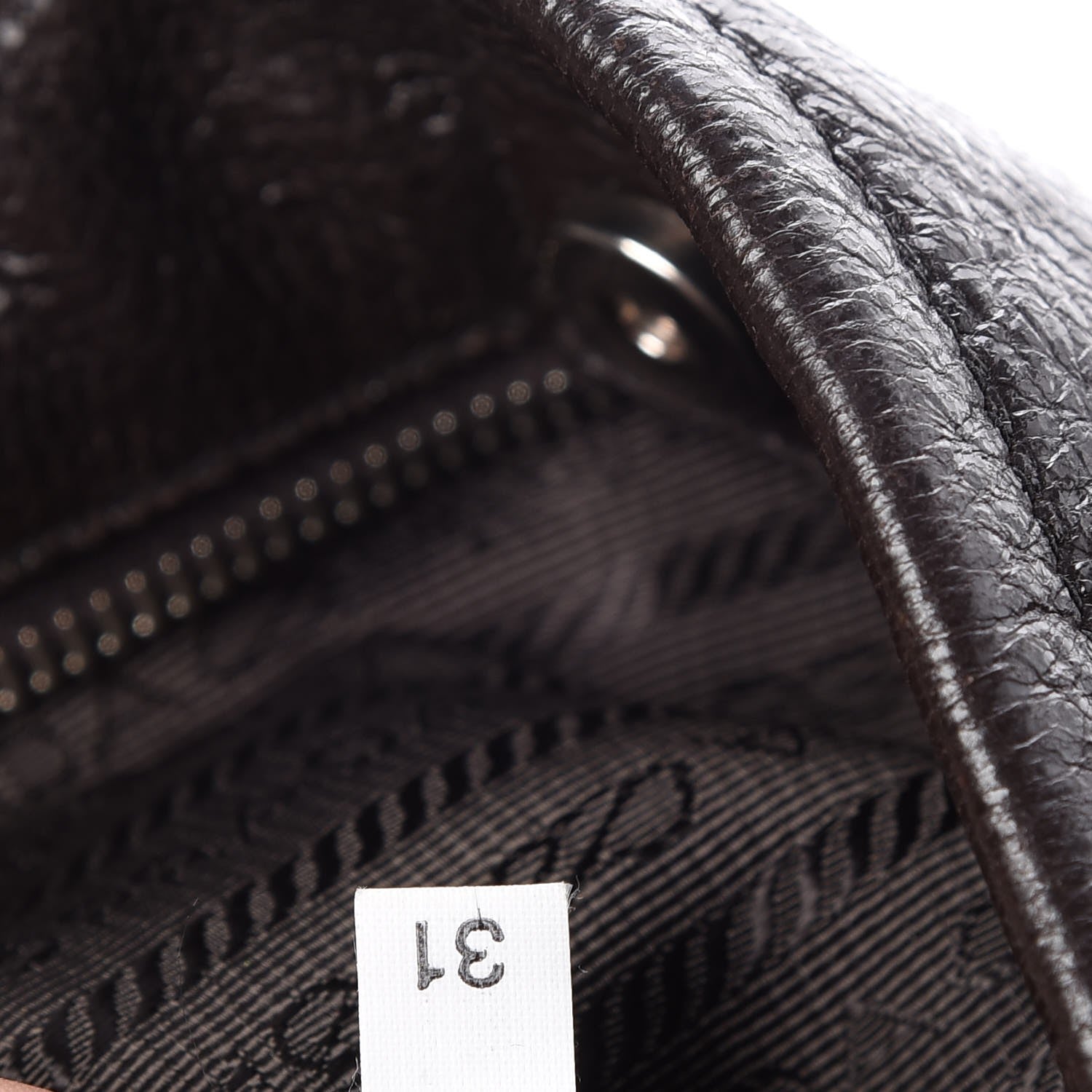 Prada Cervo Lux Chain Shoulder Bag Ebano 8 of 8