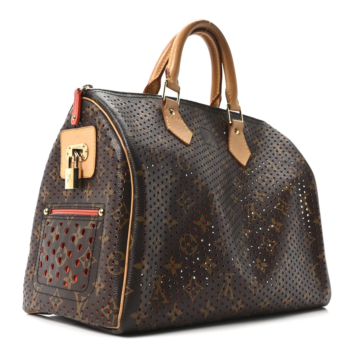Louis Vuitton Monogram Perforated Speedy 30 Orange 1842497