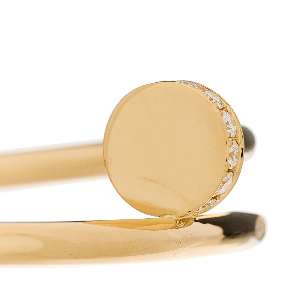 18K Yellow Gold Diamond Juste Un Clou Bracelet 17