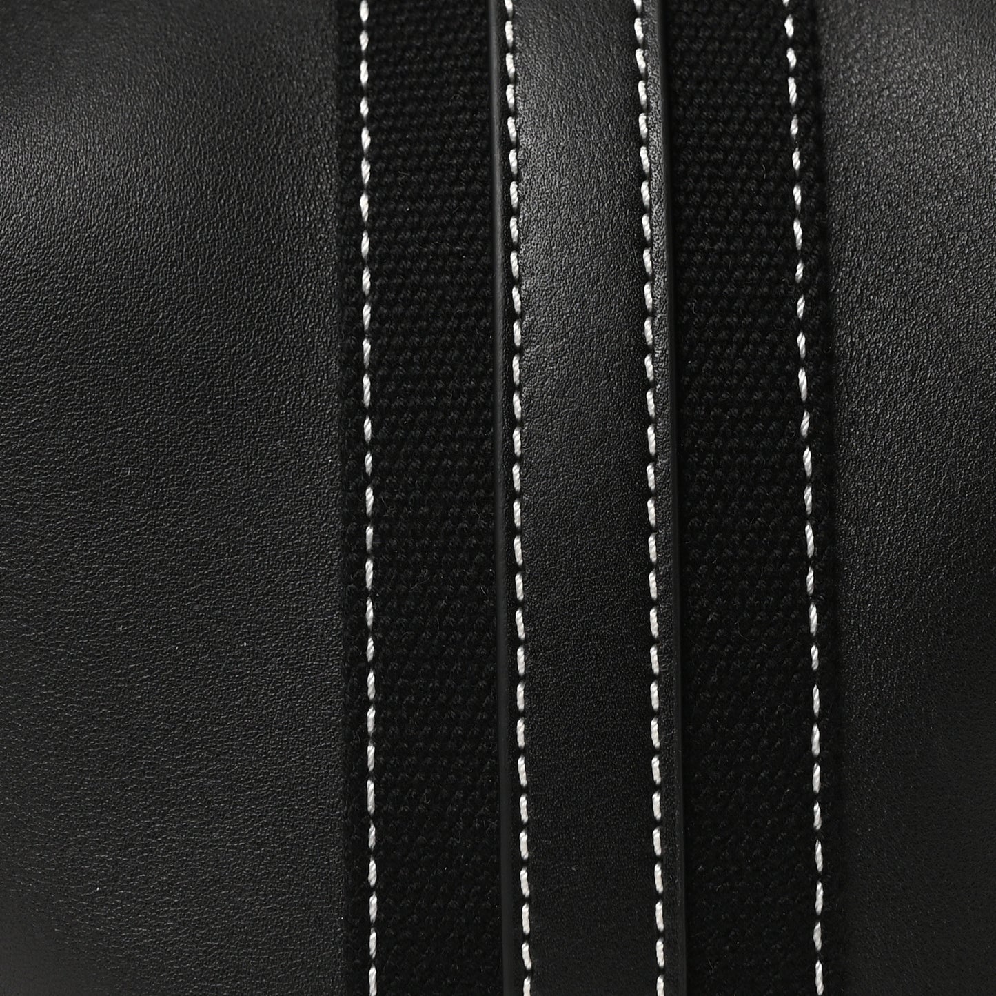 Smooth Calfskin Large Bale Bag Black