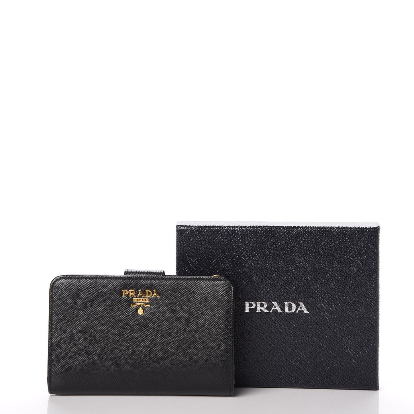 Saffiano Compact Wallet Nero Black