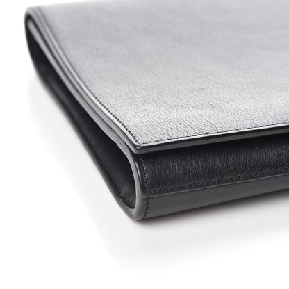 Saint Laurent Calfskin Monogram Large Belle De Jour Clutch Black 5 of 8