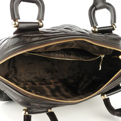 Burberry Lambskin Quilted Westbury Tote Dark Brown 5 of 8