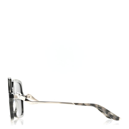 Cartier Metal Panthère de Cartier Square Sunglasses Grey 3 of 9