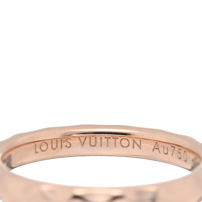 Louis Vuitton 18K Pink Gold Monogram Infini Wedding Band Ring 49 5 4 of 5