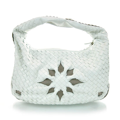 Bottega Veneta Nappa Intrecciato Flower Medium Veneta Hobo White 1 of 11