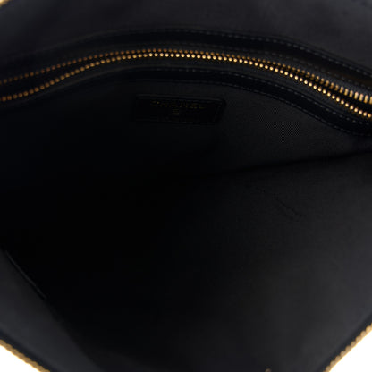 Chanel Calfskin Quilted Pearl Large Cosmetic Case Black 5 of 10