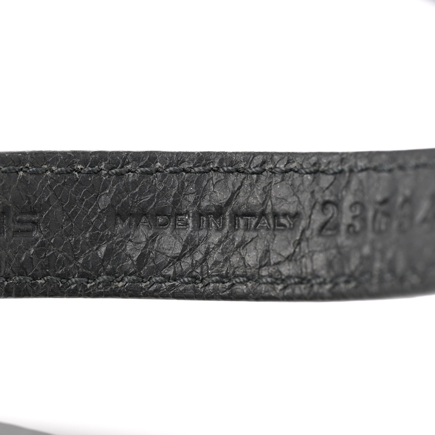 Balenciaga Agneau Arena Classic Hardware Triple Tour M Bracelet Anthracite 4 of 7