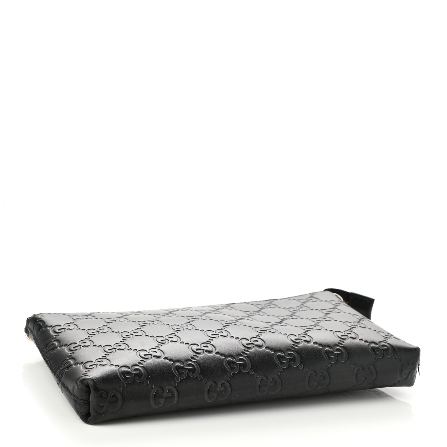 Guccissima Signature Wrist Wallet Black