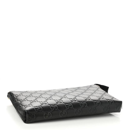 Gucci Guccissima Signature Wrist Wallet Black 4 of 10