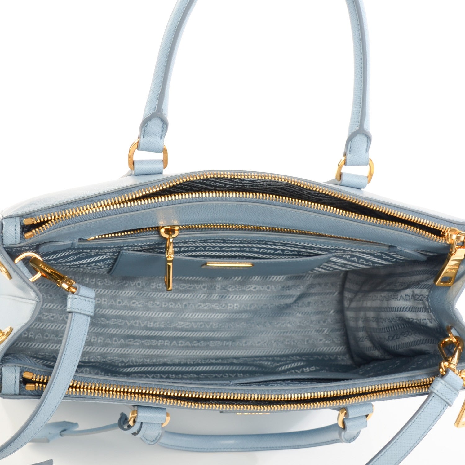 Prada Saffiano Medium Galleria Double Zip Tote Astrale 5 of 10