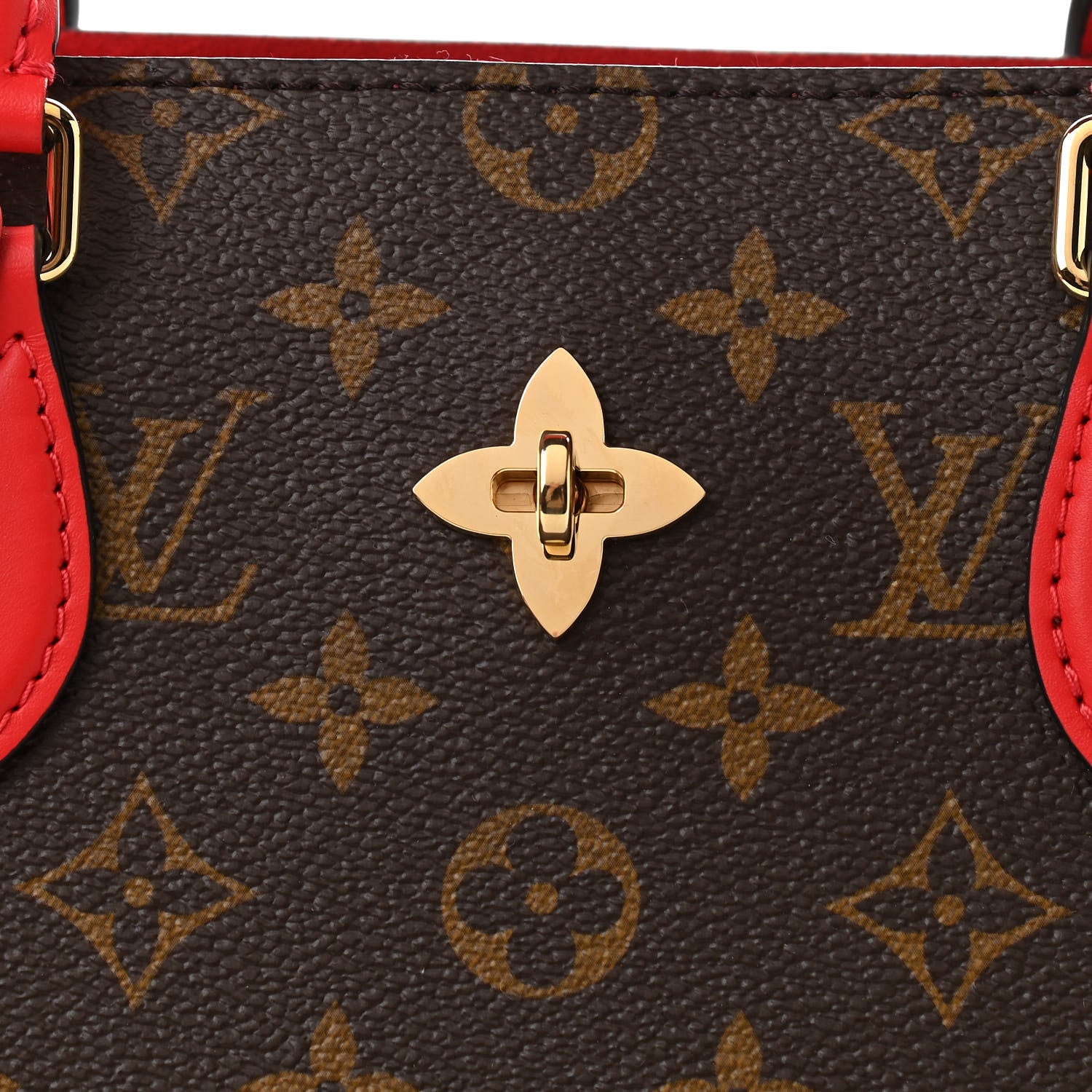 Louis Vuitton Monogram Flower Tote Coquelicot 7 of 9