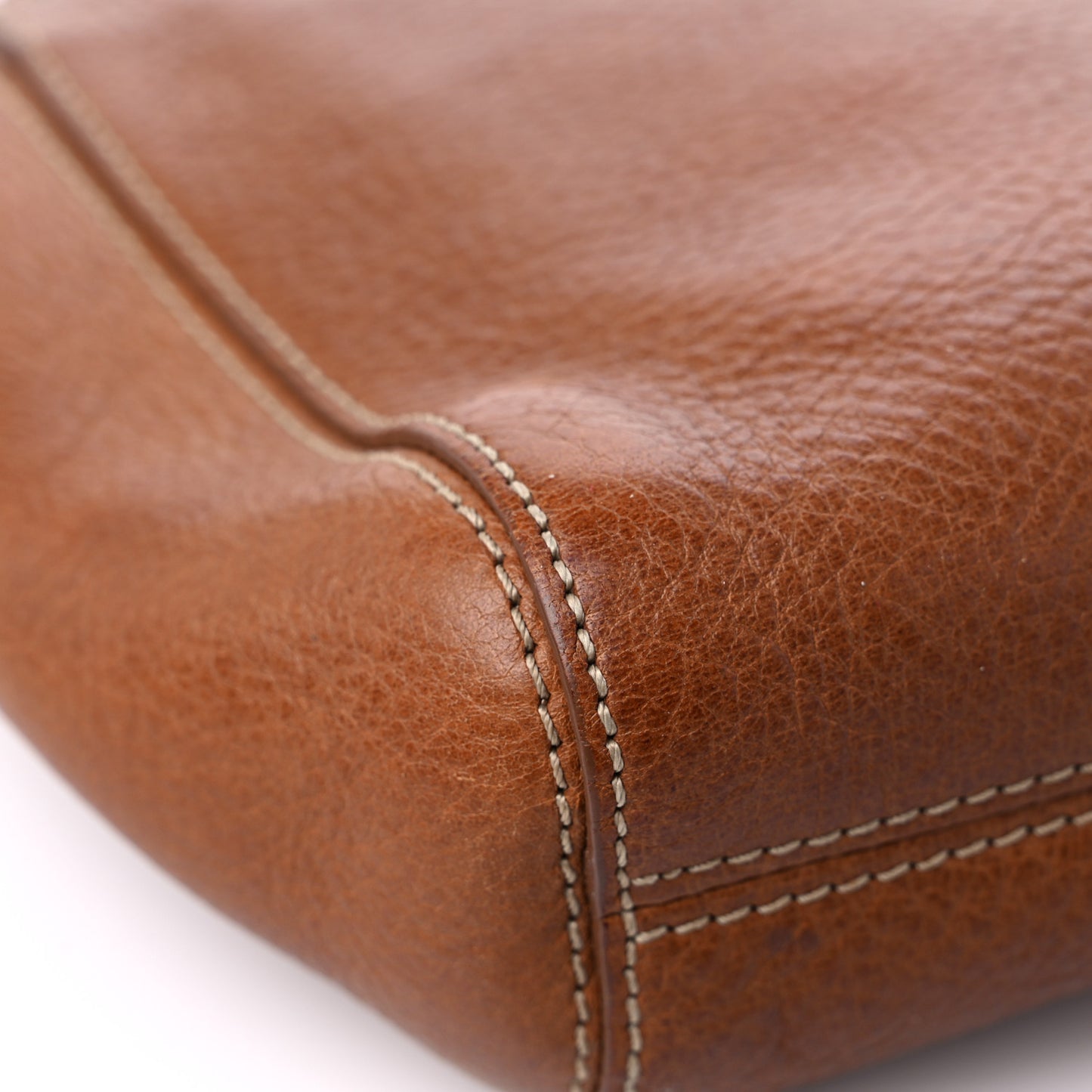 Natural Calfskin Small Lily Flap Oak