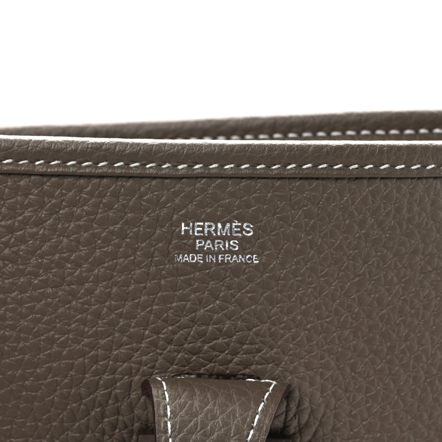 Hermes Taurillon Clemence Evelyne III PM Etoupe 6 of 9